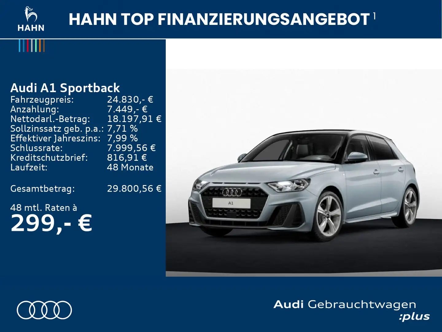 Audi A1 25 TFSI S line GRA  Sitzheizung Grau - 2