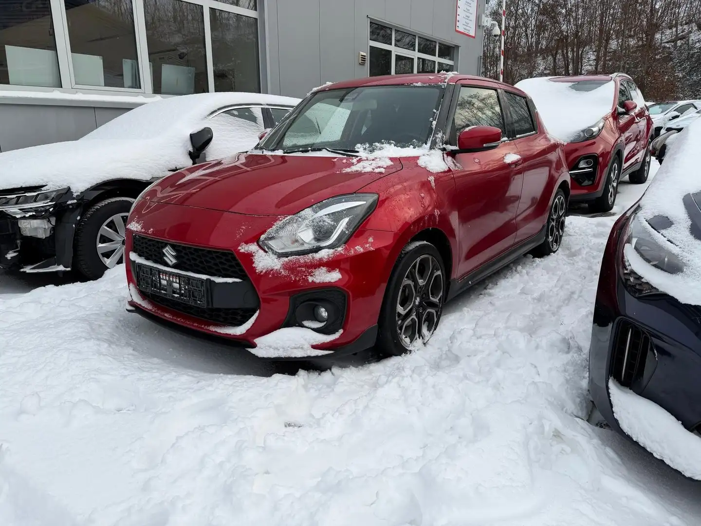 Suzuki Swift 1.4 BoosterJet Sport LED|Navi|SHZ|Temp|RFK|PDC Rot - 2