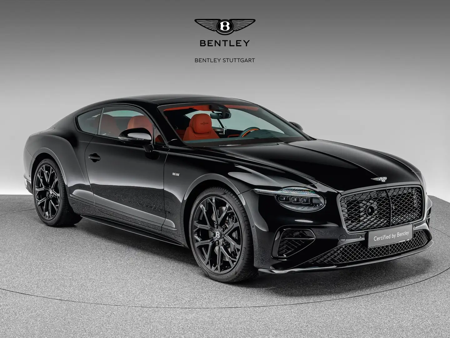 Bentley Continental GT Speed / Leder Mandarin Nero - 1