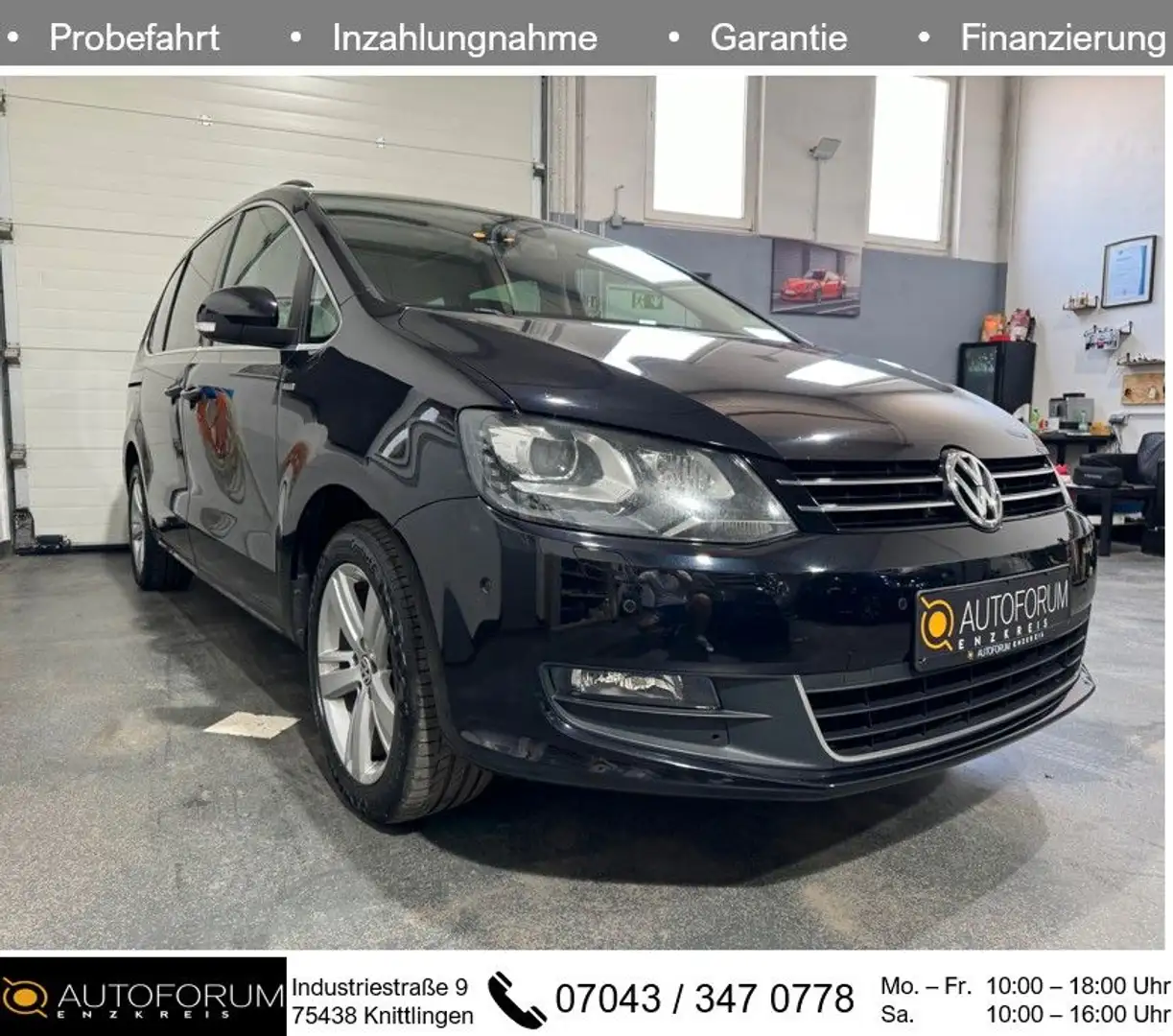 Volkswagen Sharan 2.0 TDI DSG 7-SITZER *PANO*SHZ*R-KAMERA* Zwart - 1