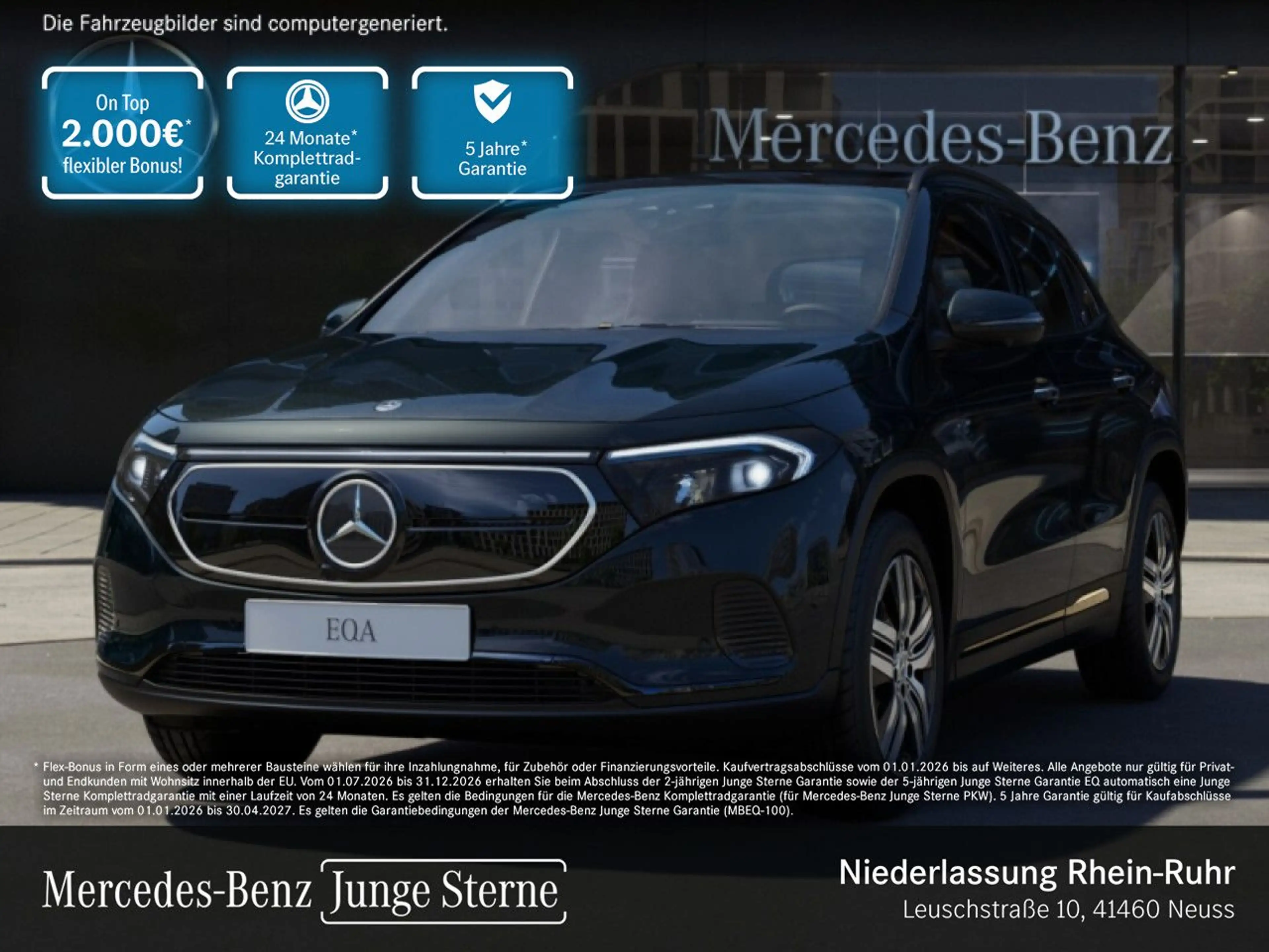 Mercedes-Benz EQA 350 4M PROG+NIGHT+PLUS-PAKET+PANO+360+MEMORY