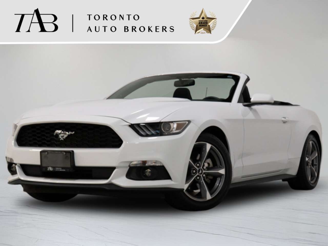White 2016 Ford Mustang Convertible Rear-Wheel Drive Automatic