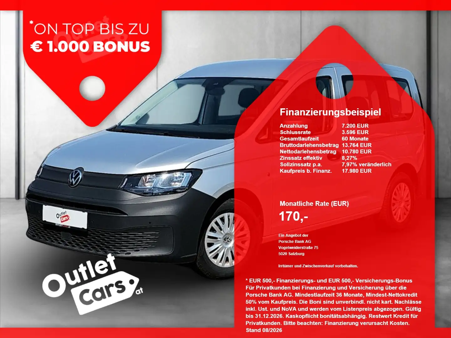 Volkswagen Caddy Kombi 2.0 TDI ASSIST+NAVI+RFK+PDC Silber - 1