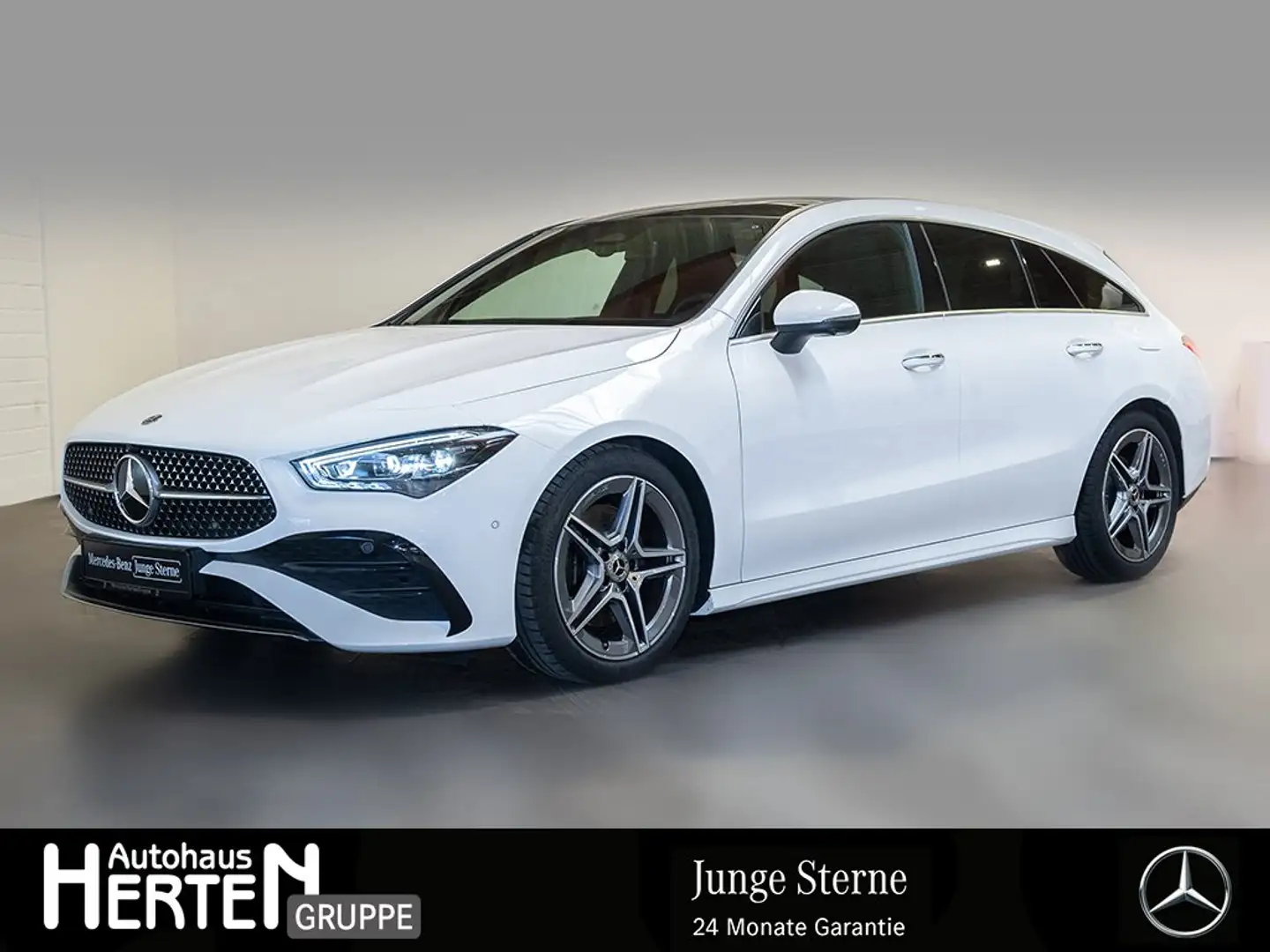 Mercedes-Benz CLA 200 d SB+AMG+PANO+360°+MULTIBEAM+KEYLESS+SHZ Weiß - 1