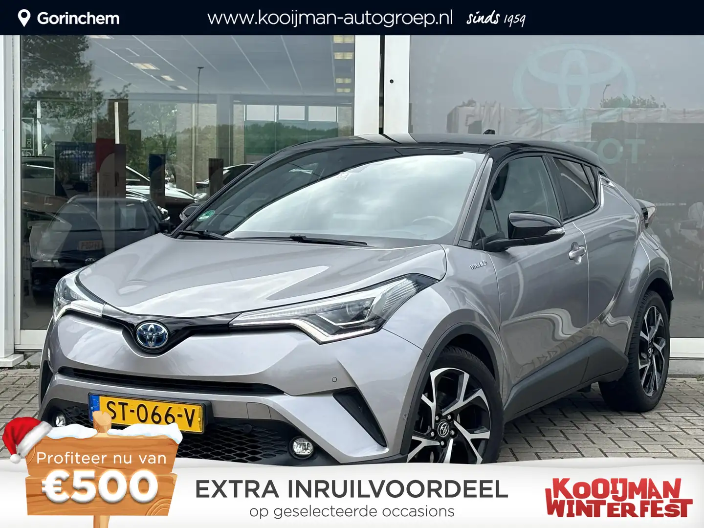 Toyota C-HR 1.8 Hybrid Bi-Tone | Leder | Stoelverwarming | Zom Grau - 1