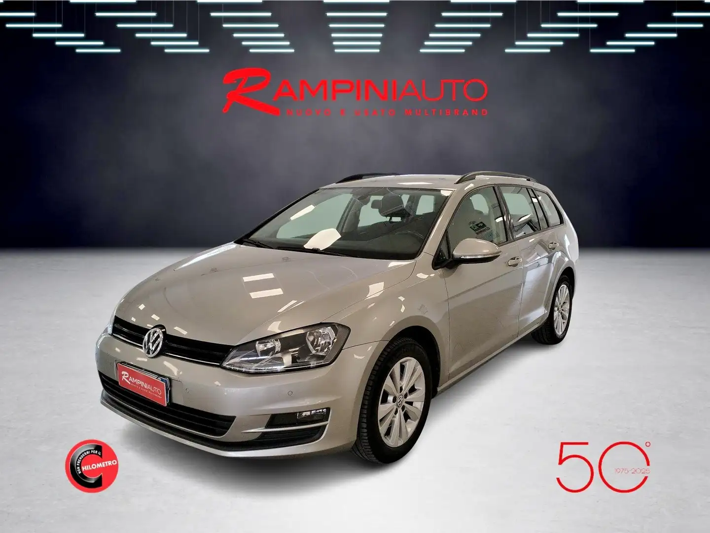 Volkswagen Golf Variant 1.6 TDI 110 CV DSG Comfortline Unico Prop. Pronta Grijs - 2