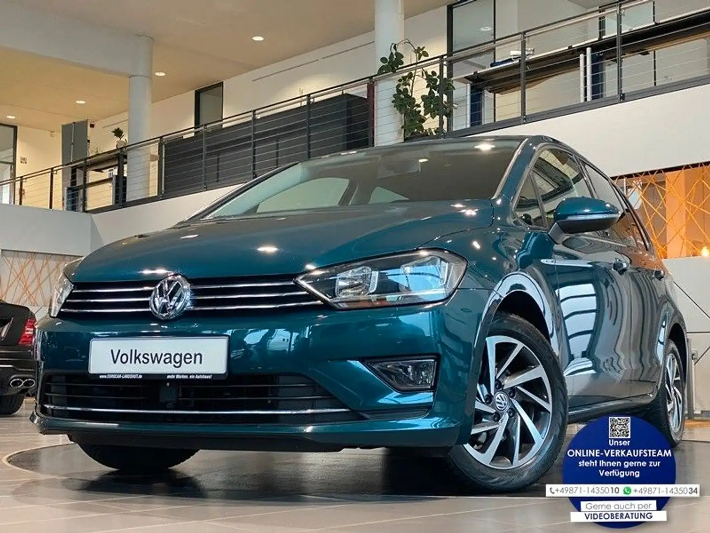 Volkswagen Golf Sportsvan 1.4 TSI Sound DSG Sthz ACC AHK Zöld - 1