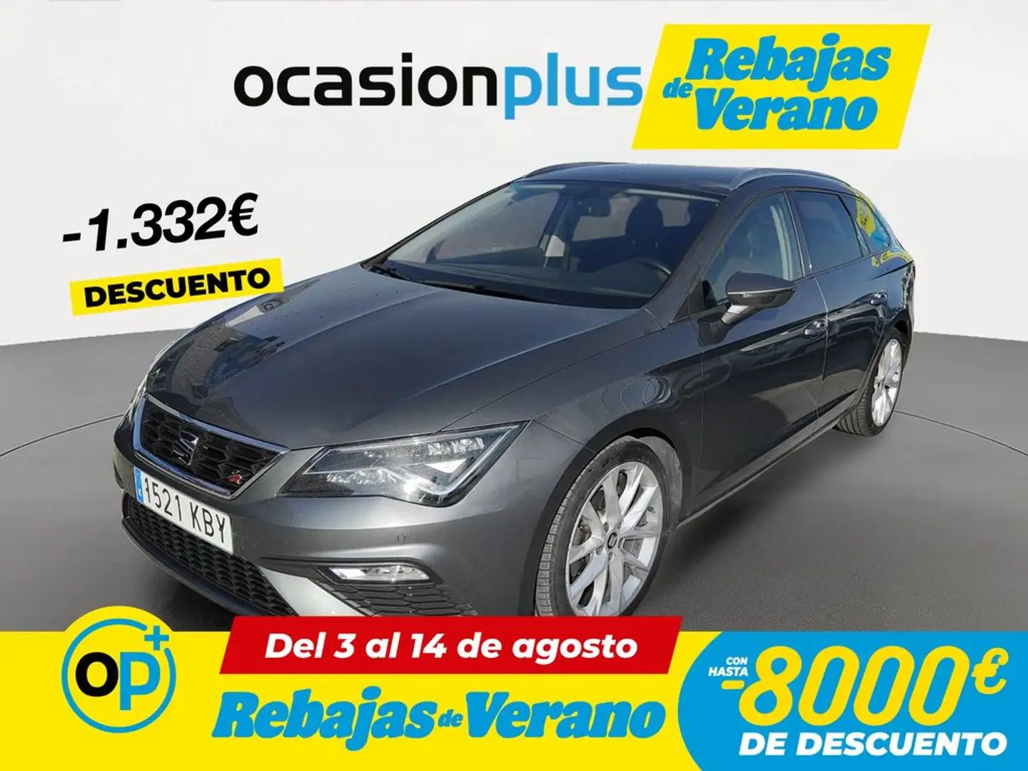 SEAT Leon ST 2.0TDI CR S&S FR DSG 150 Gris - 1