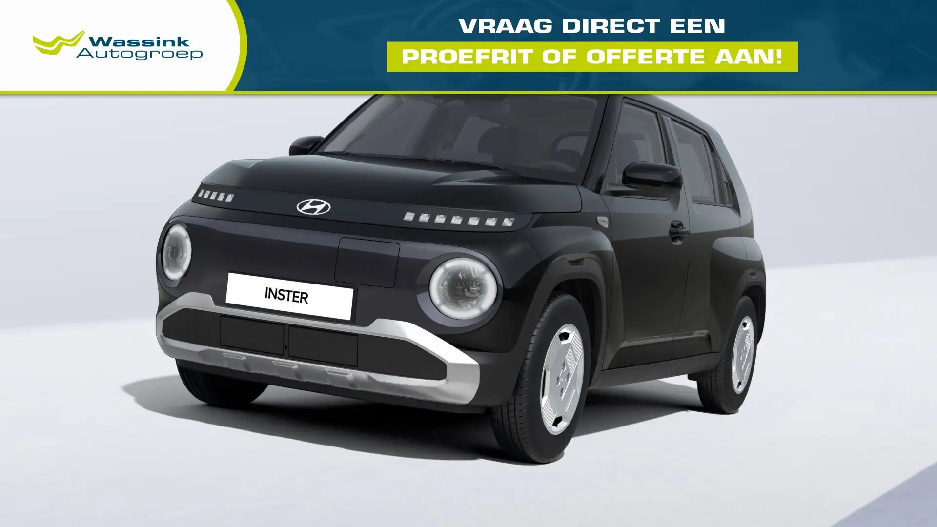 Hyundai Inster 42 kWh 97pk E-Motion Zwart - 1
