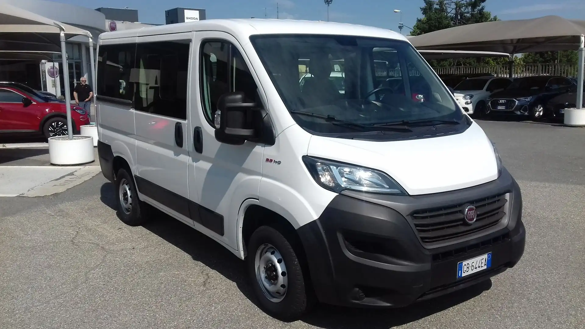 Fiat Ducato 30CH1 PANORAMA 9 POSTI PASSO CORTO TETTO BASSO 2. Bianco - 1
