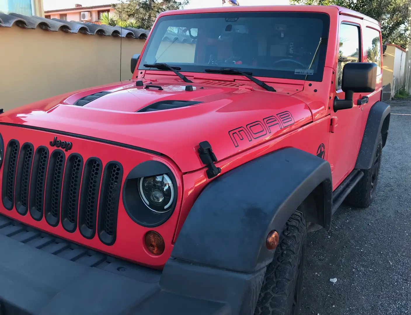 Jeep Wrangler Wrangler 2.8 crd Cabrio auto Rosso - 2