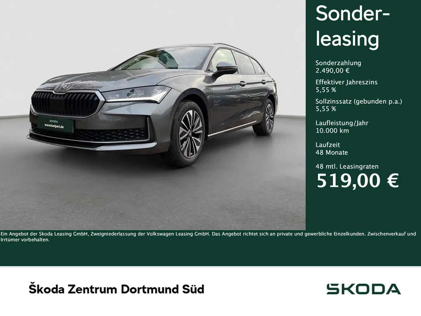 Skoda Superb Combi 2.0TDI DSG Selection AHK ACC NAV RFK EL. ... Gris - 1