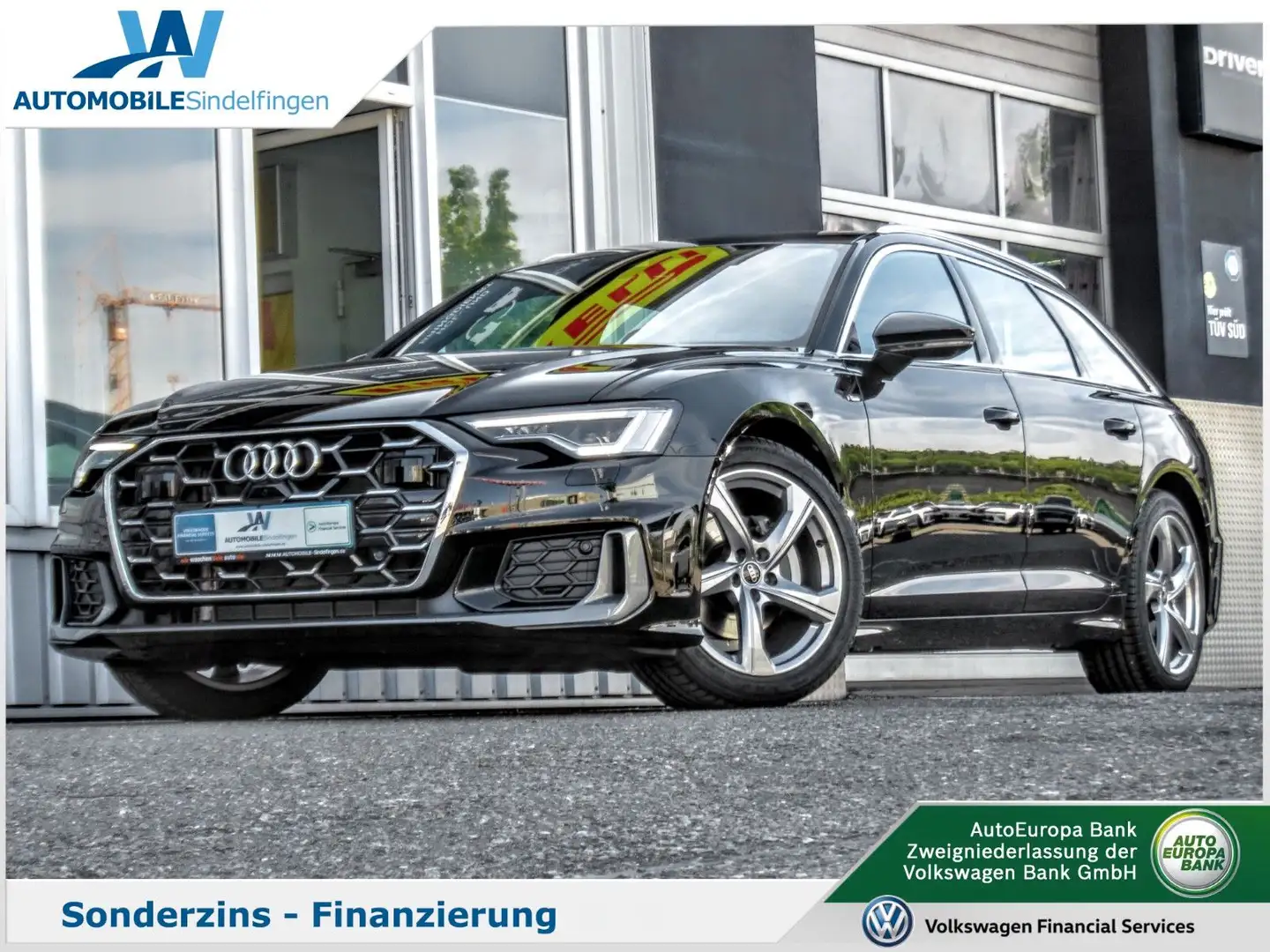 Audi A6 Avant 40TDI 2x S line MATRIX 360° PARKLENK Noir - 1