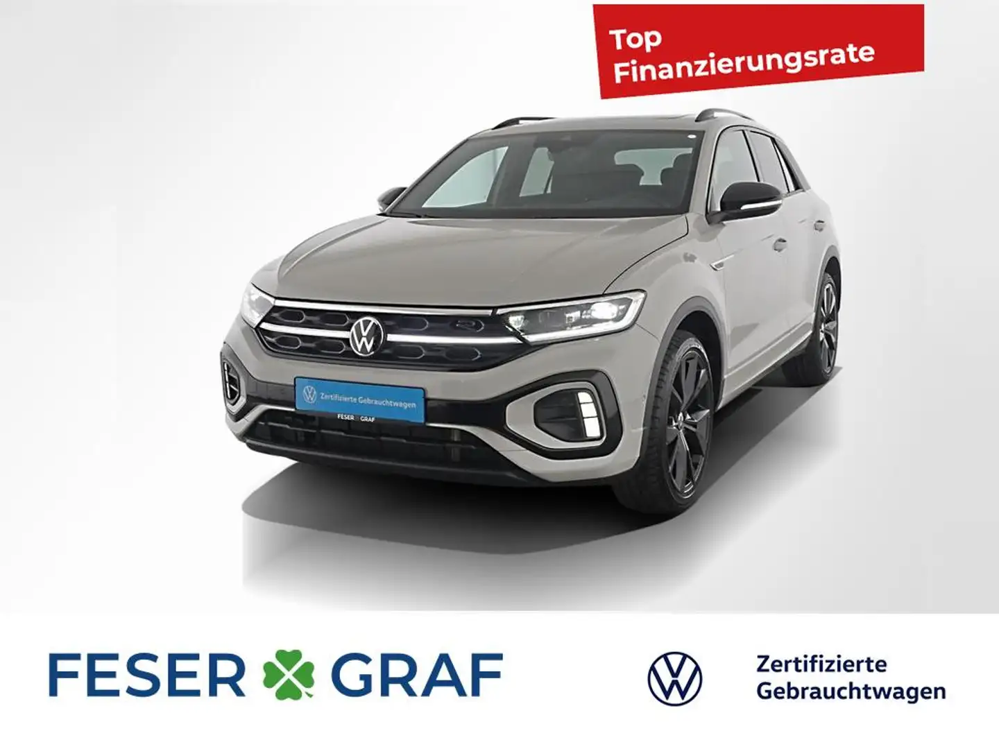 Volkswagen T-Roc 2.0 TSI R-Line BlackStyle 4M DSG Navi/AHK Grau - 1