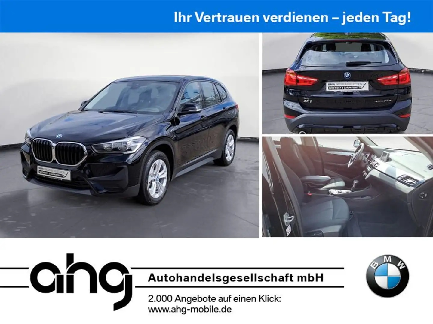 BMW X1 xDrive25e Advantage Steptronic Bluetooth PDC Schwarz - 1