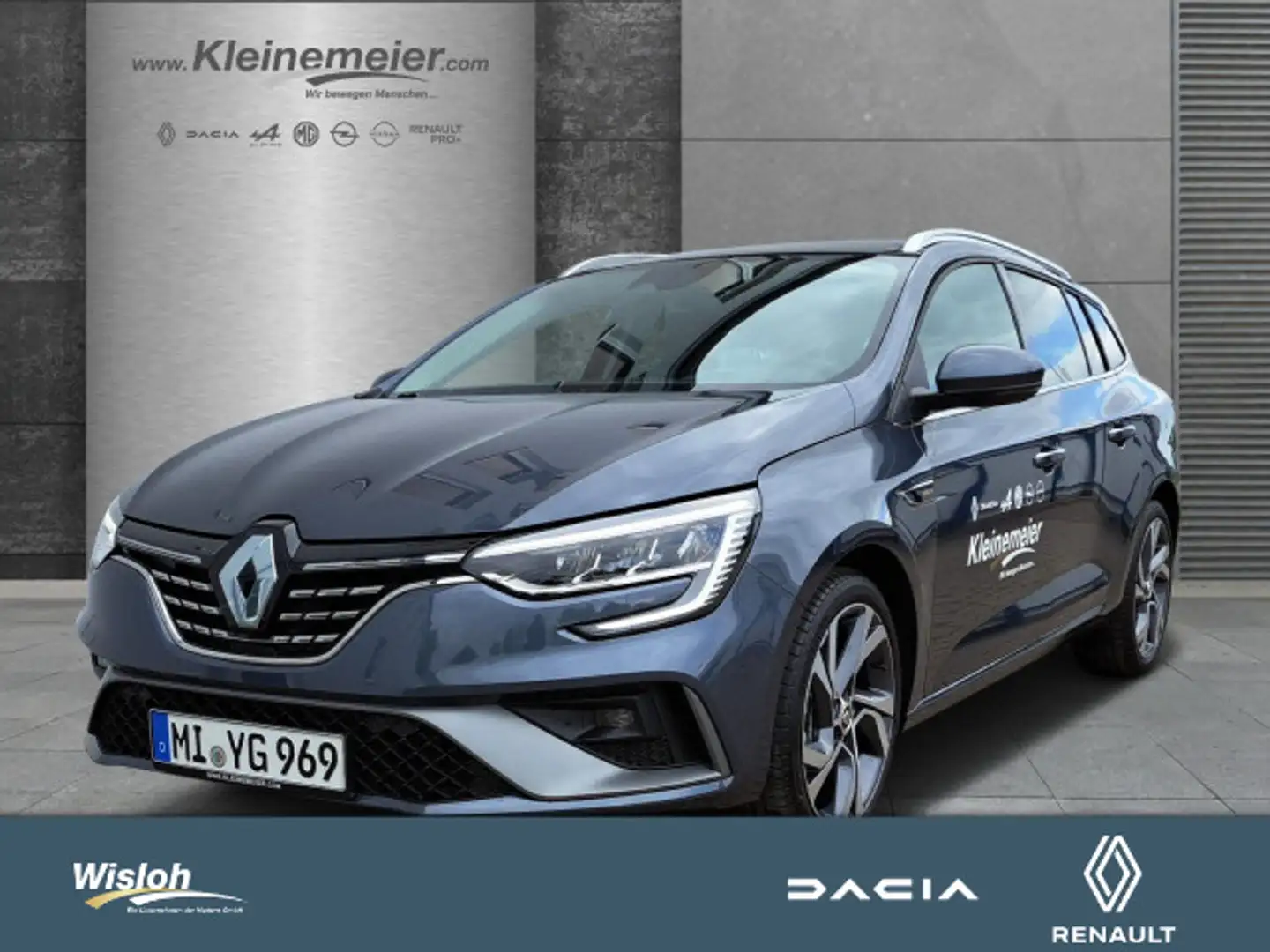Renault Megane Grandtour R.S.Line TCe160*Schiebedach* Grau - 1