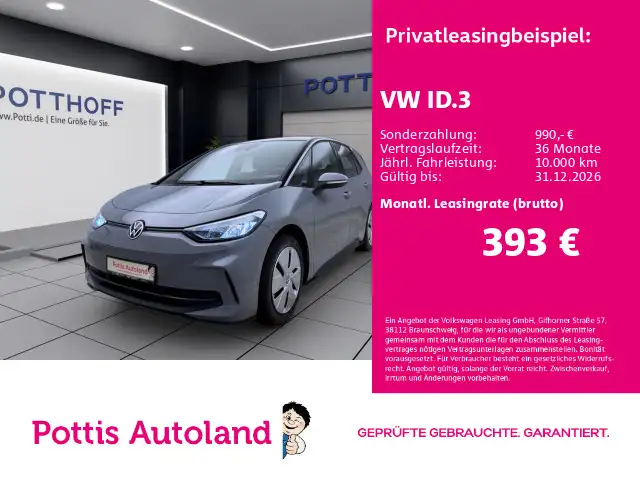 Volkswagen ID.3 PRO PDC LED GRA KLIMA DAB+