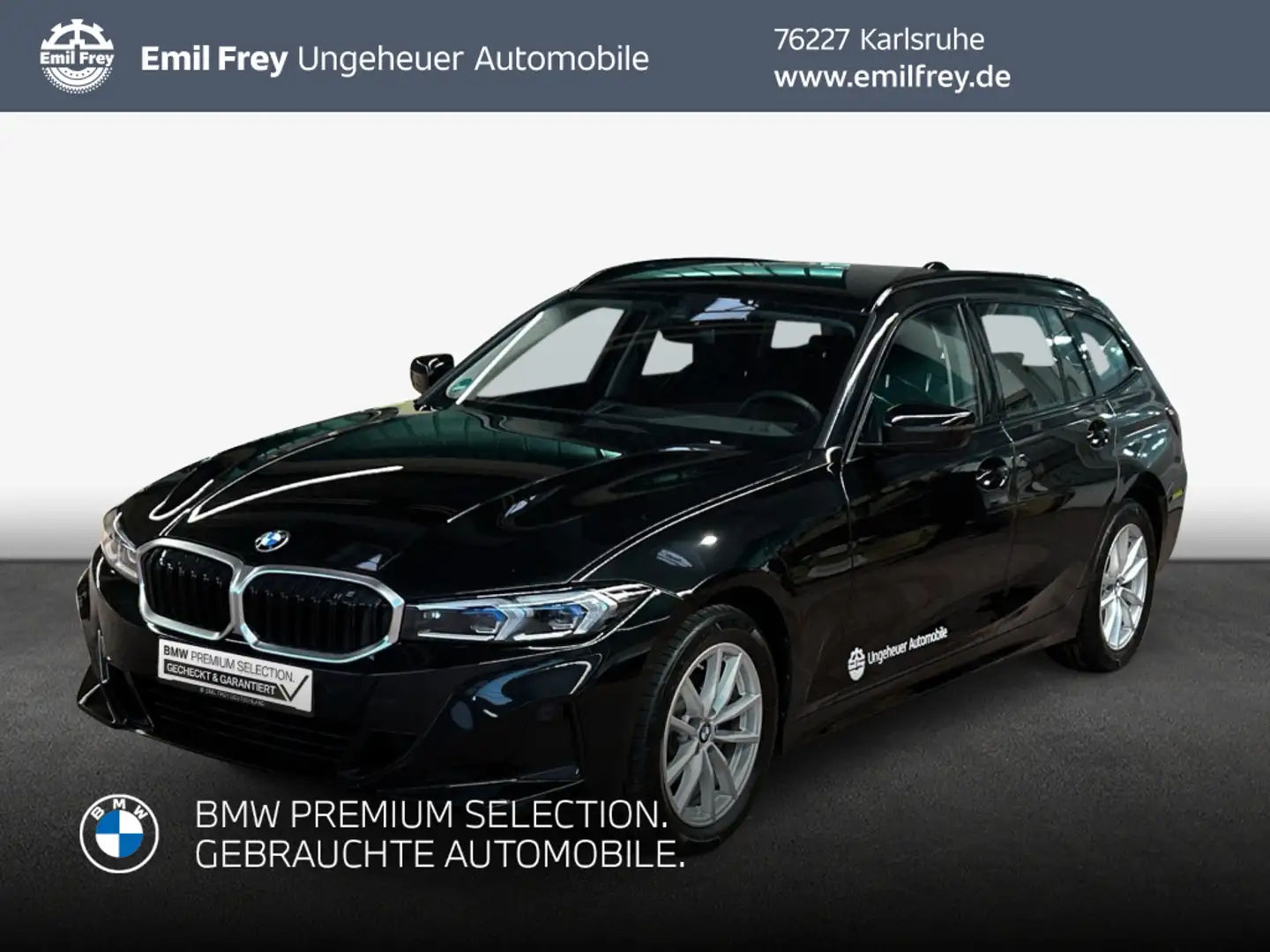 BMW 320 d Touring Aut. Schwarz - 1