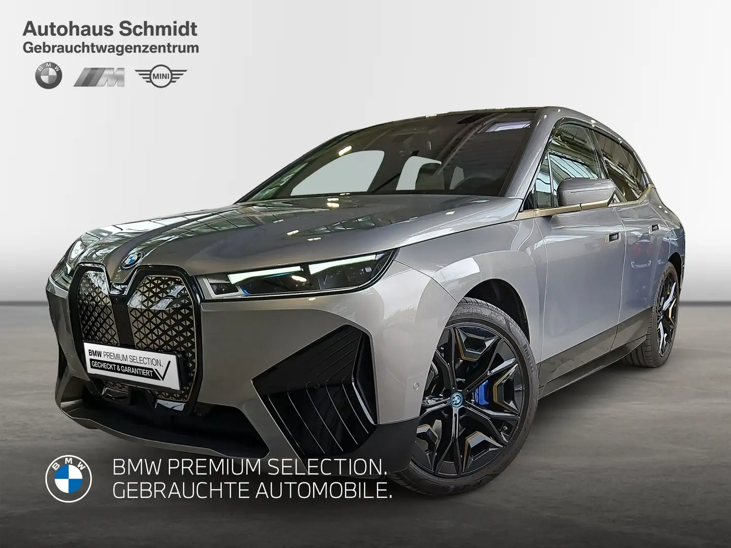 BMW iX xDrive50 689€ netto Sportpaket HK HiFi DAB Pano.Da Grau - 1