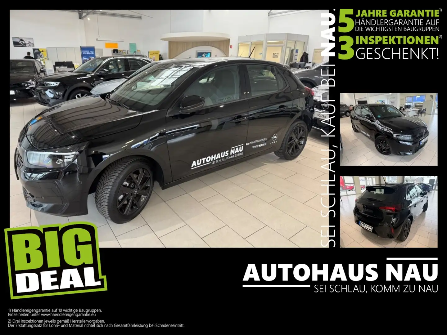 Opel Corsa 1.2 Turbo GS mit IntelliLux Inkl. Inspektionspaket Schwarz - 1
