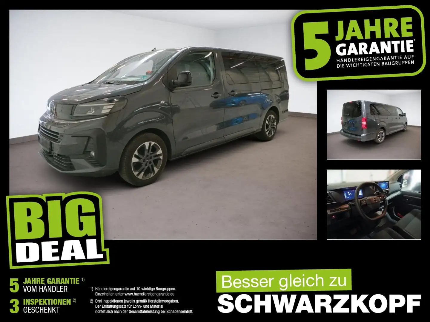 Opel Zafira Life 2.0 D (L3) Edition XL Lenkradheizung Gris - 1