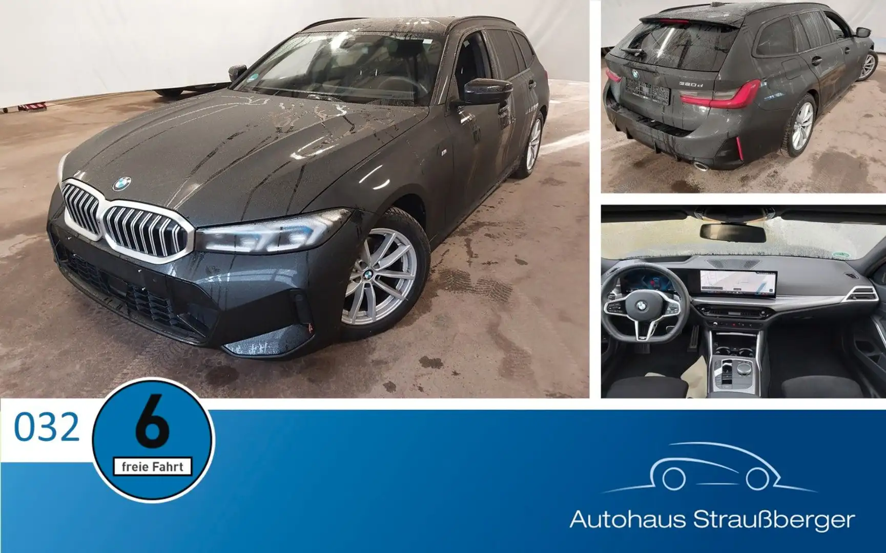 BMW 320 d Touring M Sport ACC AHK HUD 360° HiFi FL2 Noir - 1