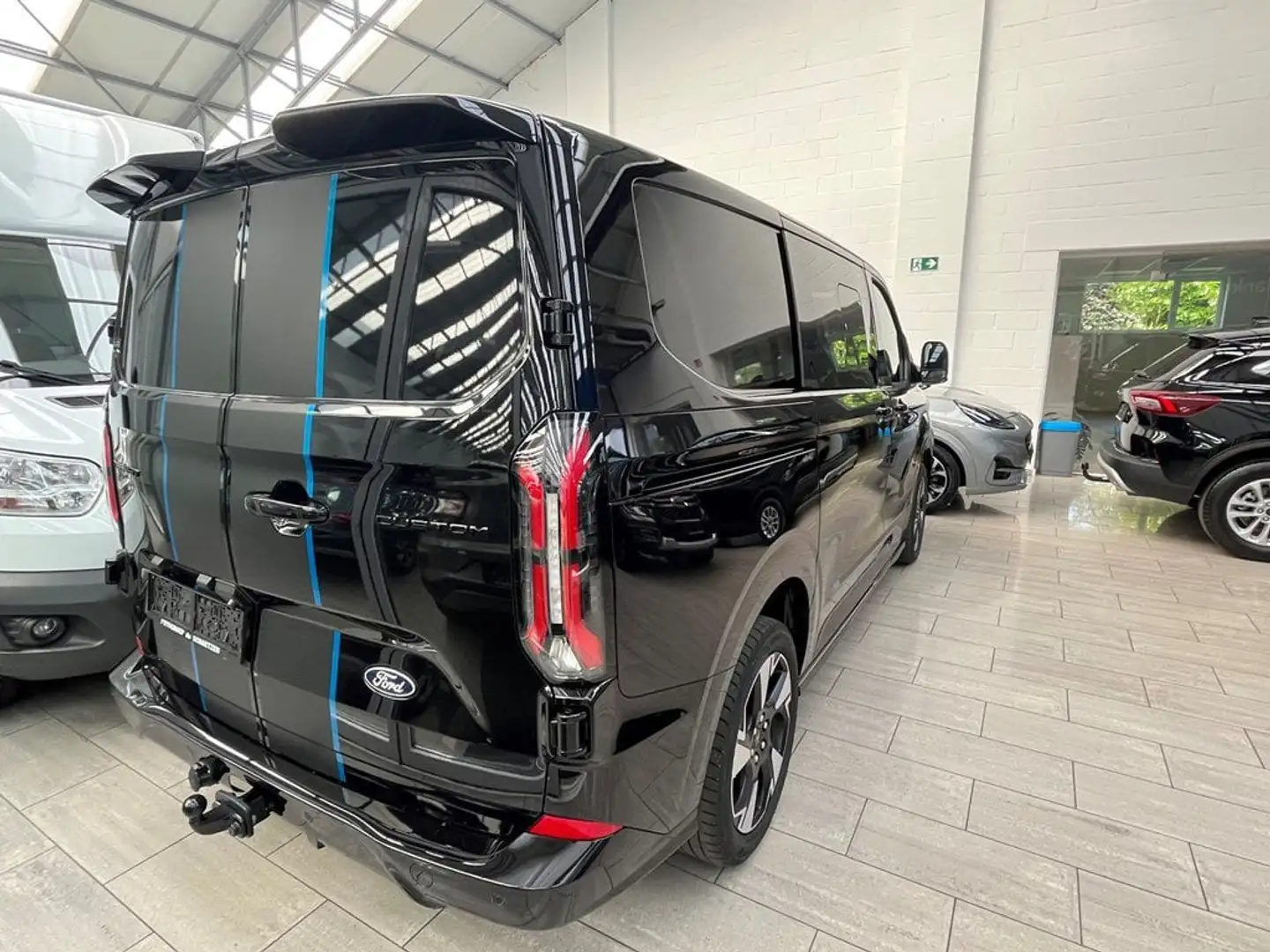 Ford Transit Custom Transit sport dubbel cabine!! NIEUWSTAAT! Noir - 2