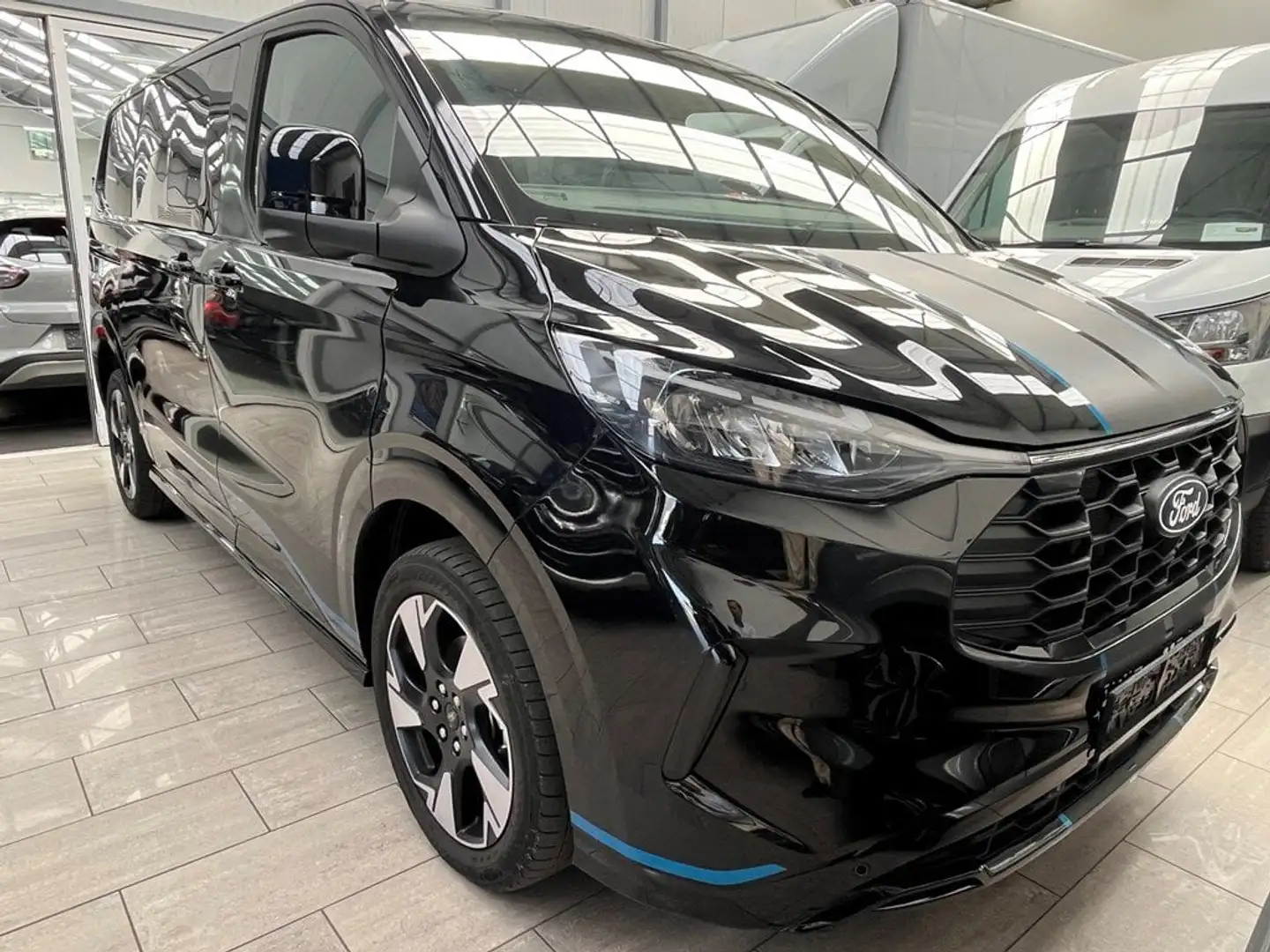 Ford Transit Custom Transit sport dubbel cabine!! NIEUWSTAAT! Noir - 1