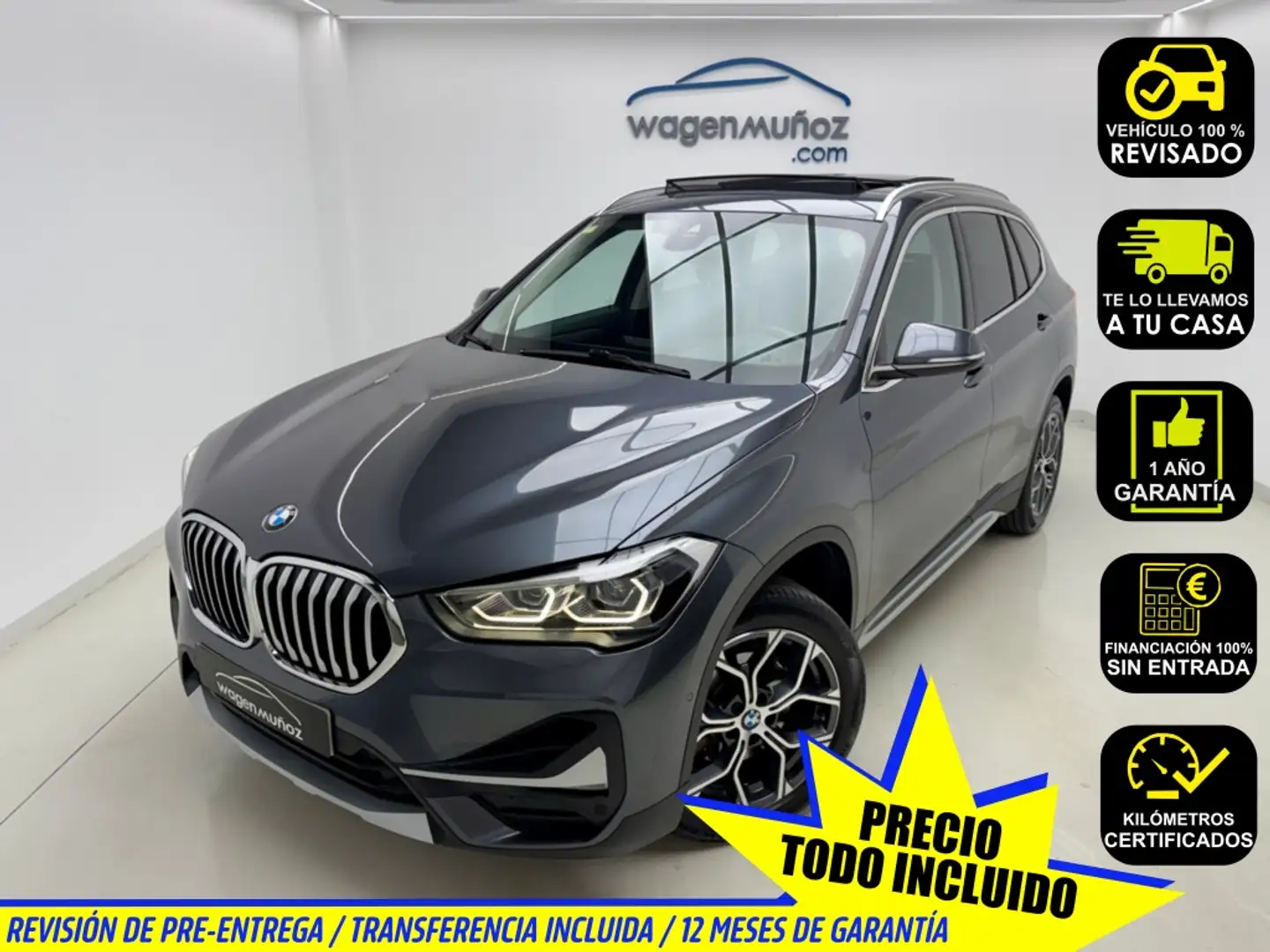 BMW X1 sDrive 18d Gris - 1