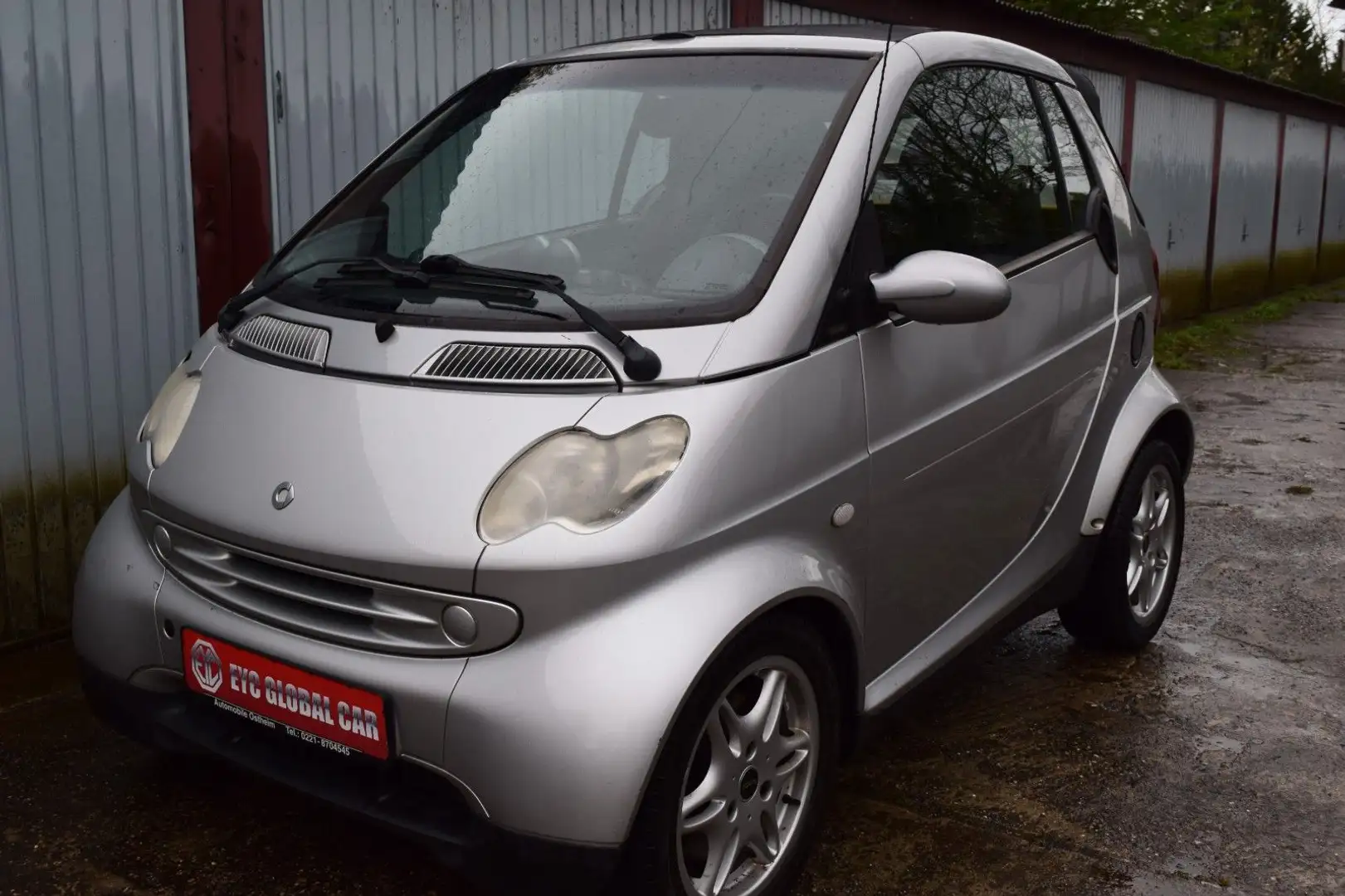 smart forTwo cabrio Passion, Leder, Klimaanlage Silber - 1