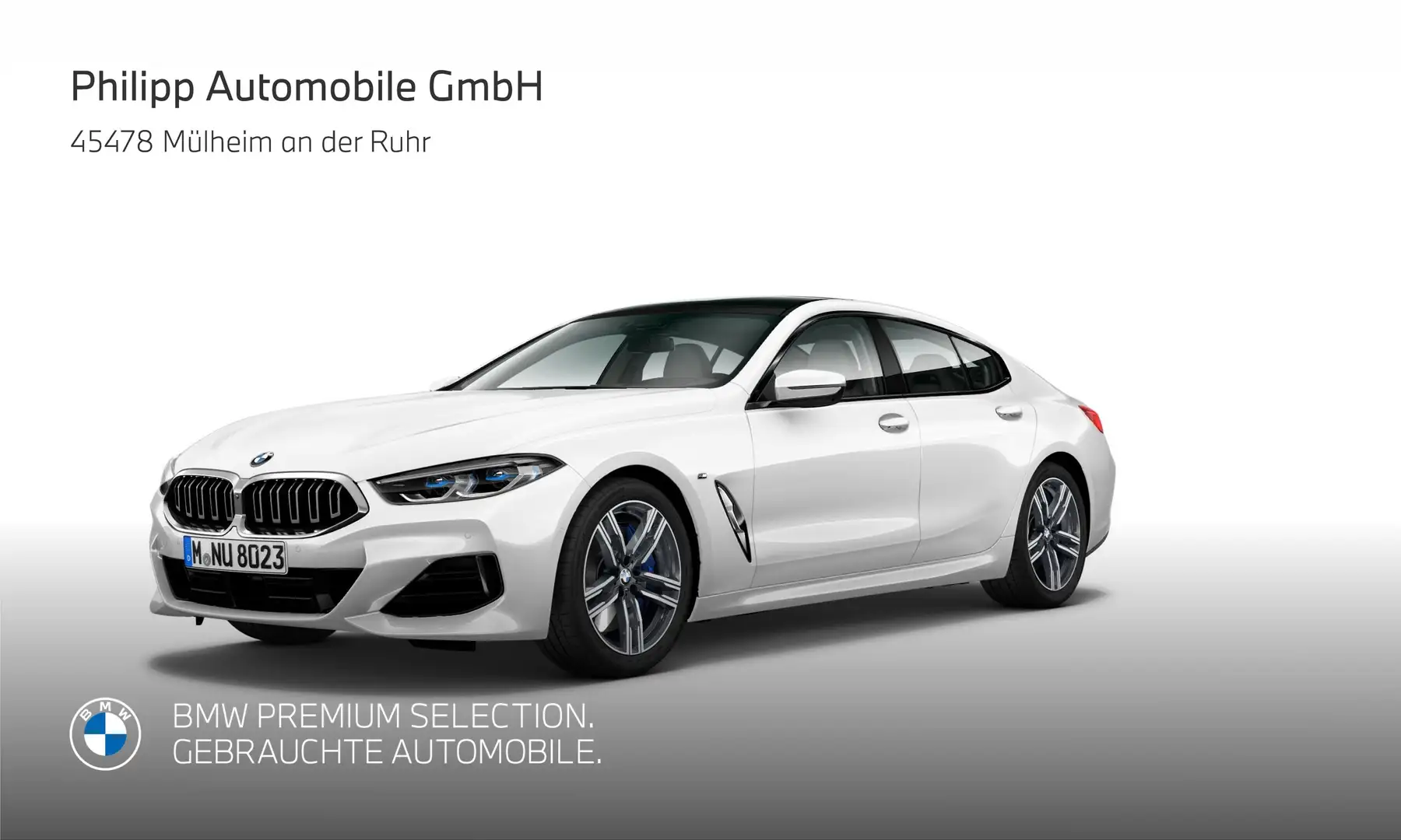 BMW 840 i xDrive Gran Coupé M Sport LASER DA-Pro PANO Weiß - 1