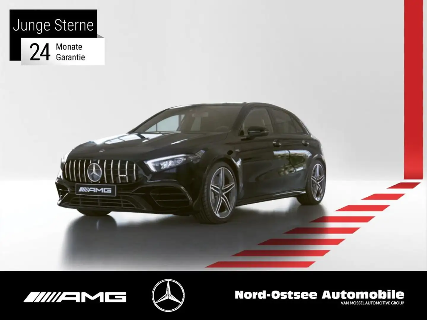 Mercedes-Benz A 45 AMG 4M+  NAVI 360 BURMESTER AMBIENTE LED Schwarz - 1