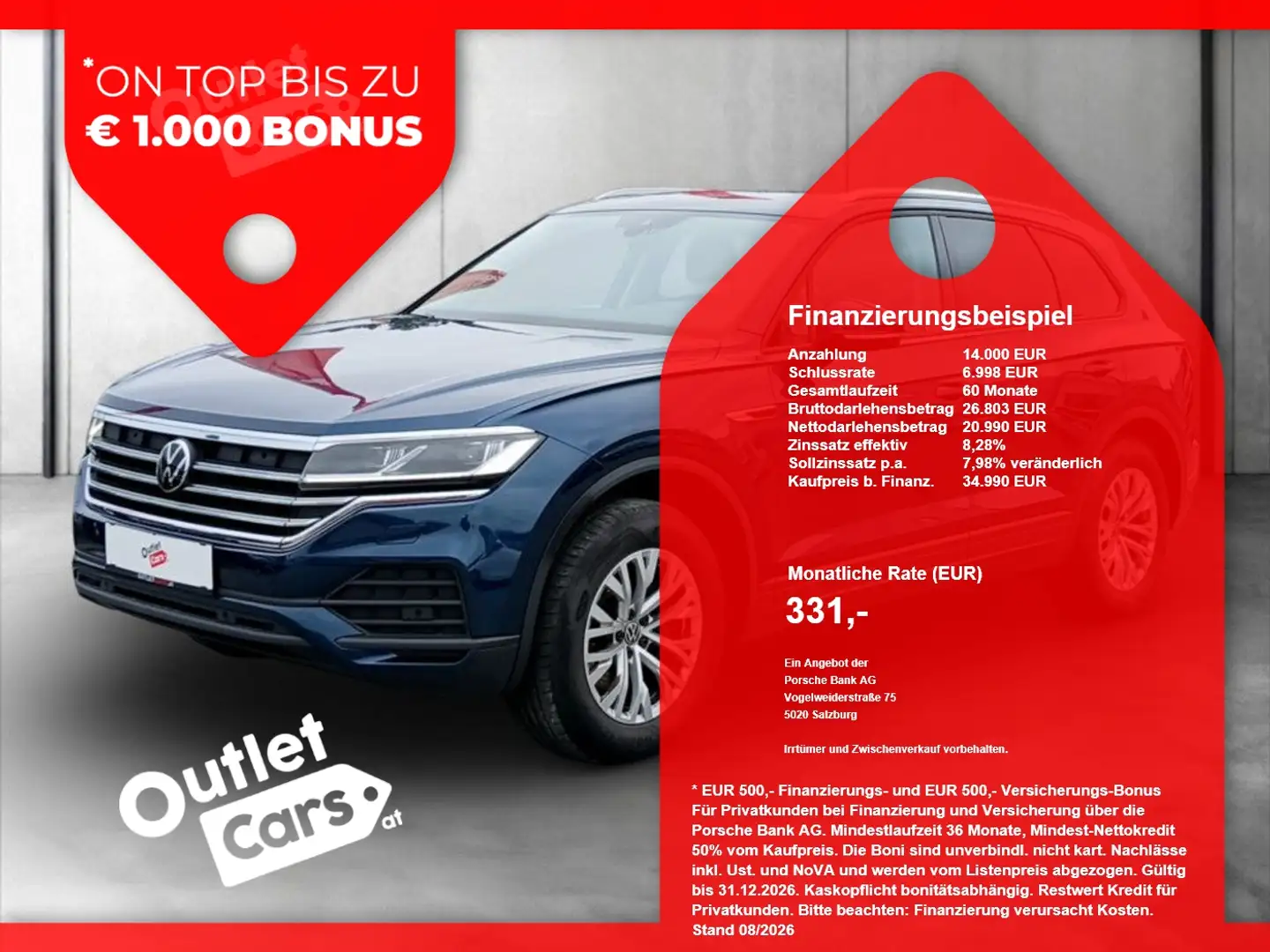 Volkswagen Touareg 3.0 V6 TDI 4Motion NaviPro+ASSIST+AHK+LM Blau - 1