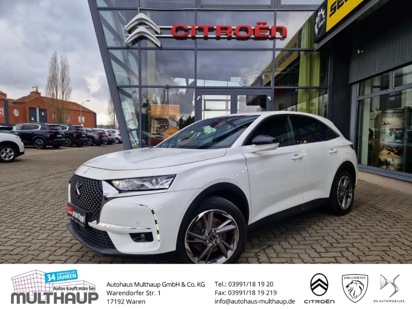 DS Automobiles DS 7 SoChic E-Tense 225 E-EAT8 + SHZ Alb - 1