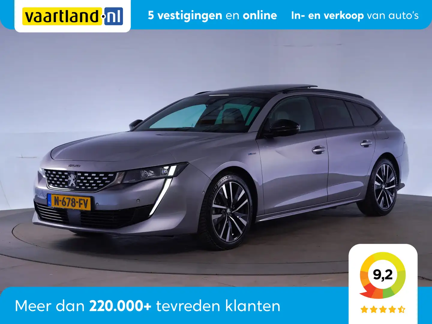 Peugeot 508 SW 1.6 HYbrid GT Line Aut. [ Panorama LED Adapt cr Grijs - 1