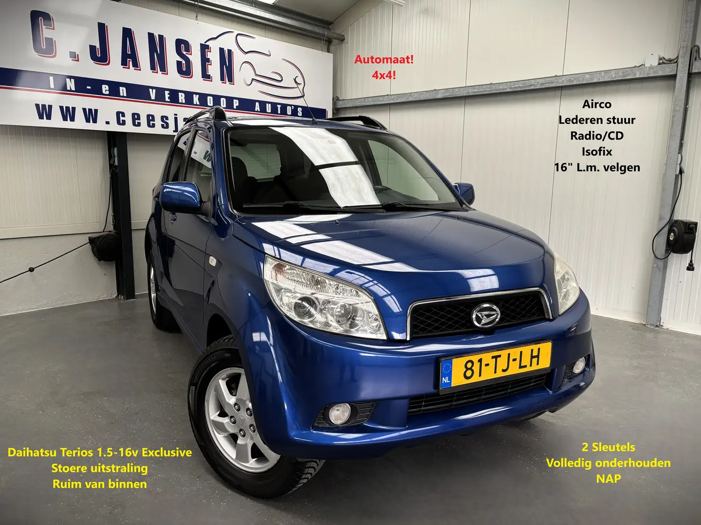Daihatsu Terios 1.5-16v Exclusive Automaat! 4x4 | 16" lichtmetalen Azul - 1