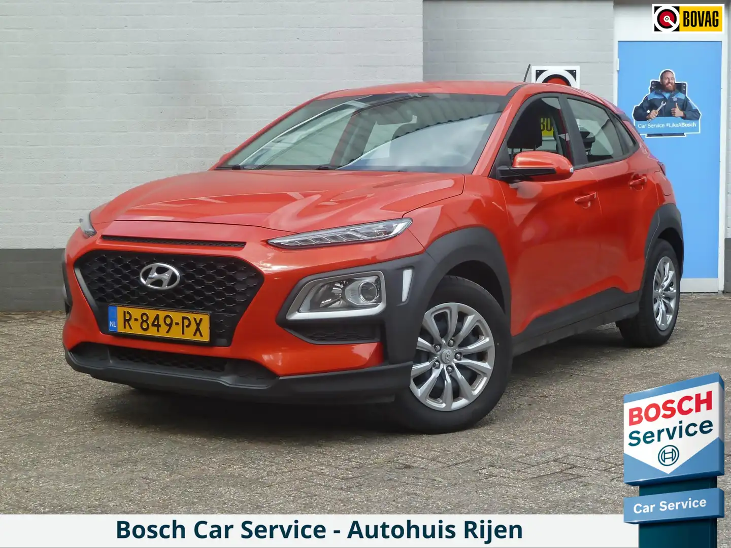 Hyundai KONA 1.0 T-GDI i-Drive 120PK|Lane-Assist|Airco|Cruise-C Oranje - 1