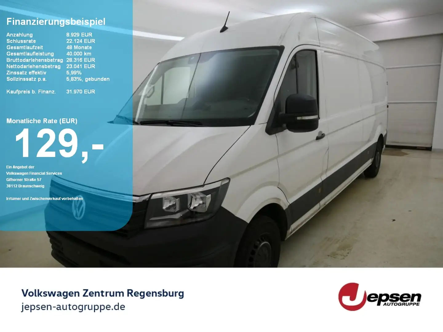 Volkswagen Crafter 35 Kasten HD LR TDI AHK R-KAMERA SHZ Weiß - 1