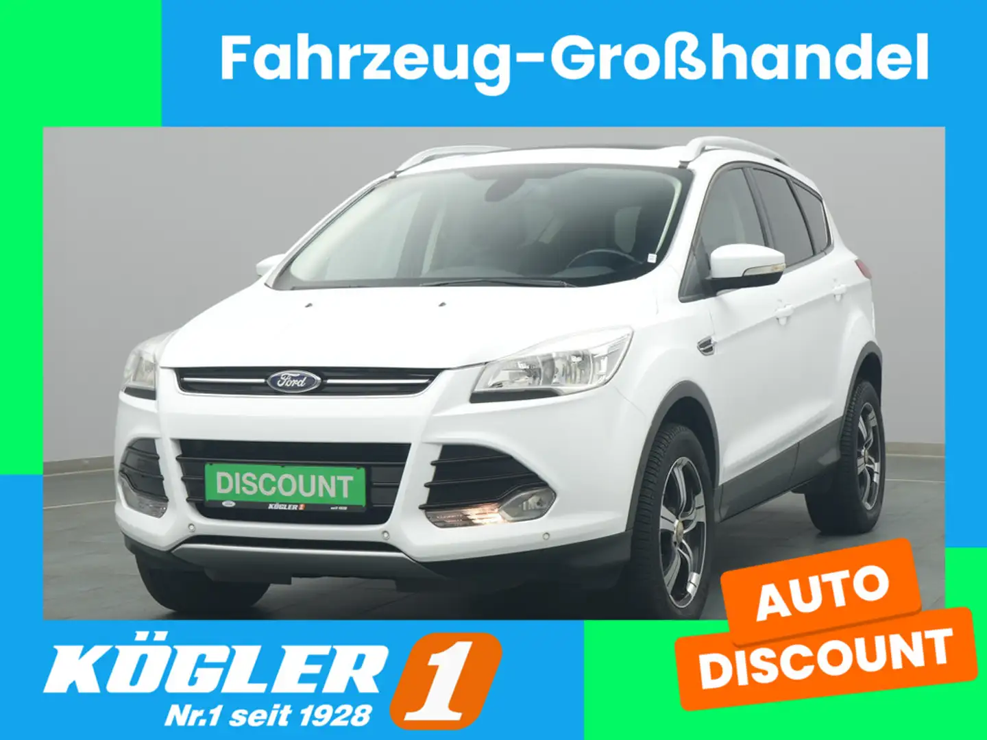 Ford Kuga Titanium 150PS Aut. 4x4 Weiß - 1
