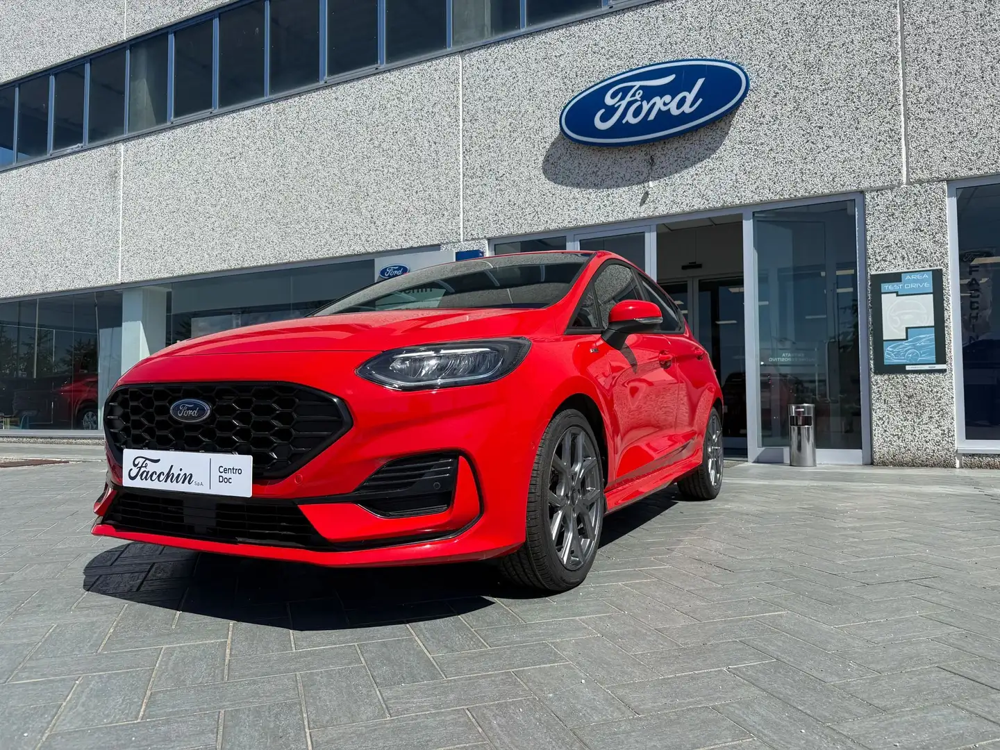 Ford Fiesta Fiesta VII 2022 5p 5p 1.0 ecoboost h ST-Line 125cv Rouge - 2