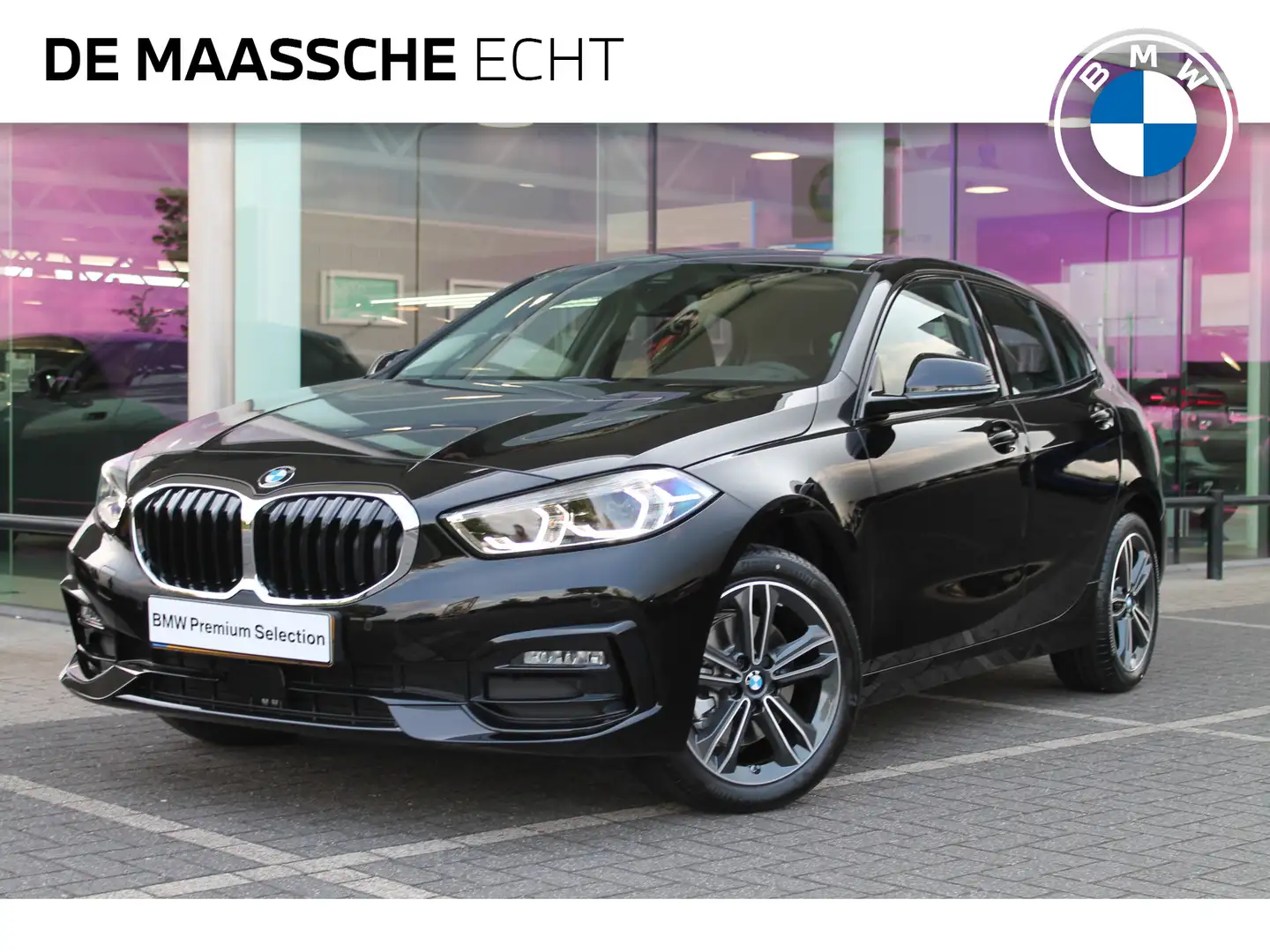 BMW 118 1-serie 118i Sport Line Automaat / Sportstoelen / Zwart - 1