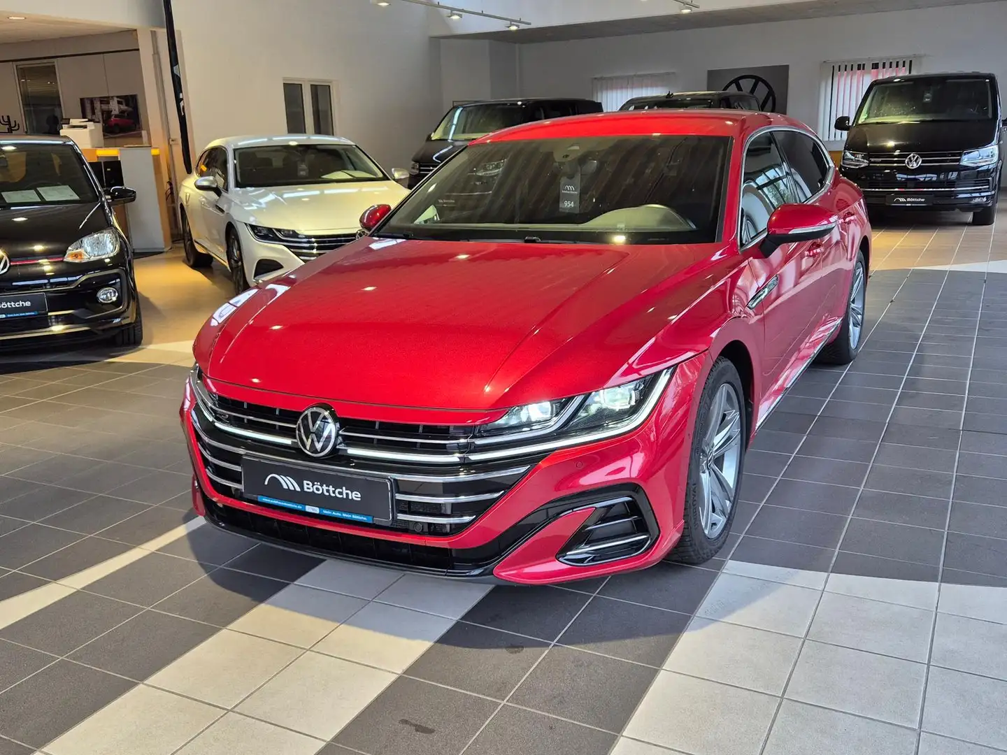 Volkswagen Arteon R-Line 2.0 TDI/AT/MATRIX/AHK/SHZ/NAVI/Assistenzsys Rot - 2
