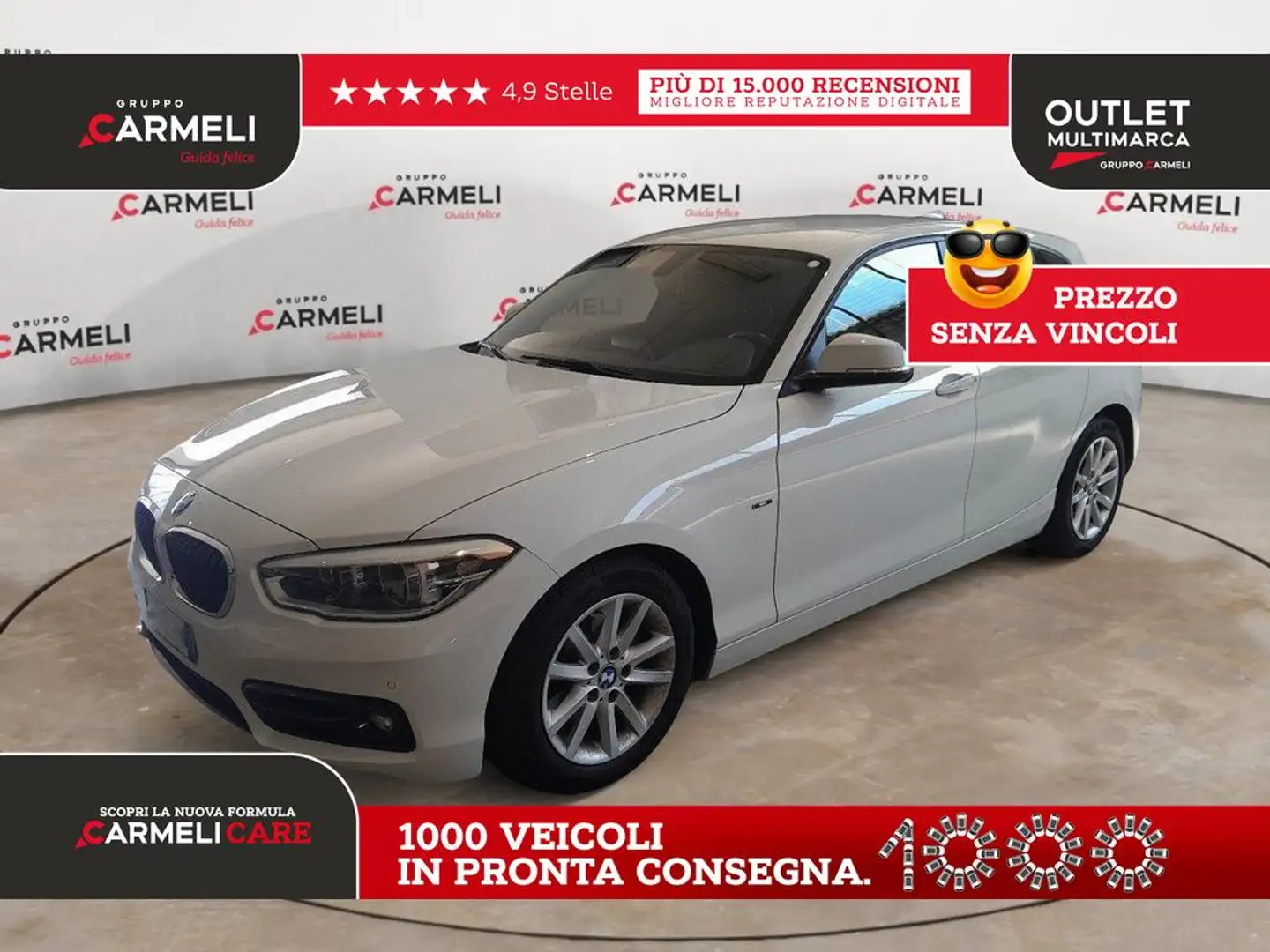 BMW 116 d eff.dynamics Sport 5p Blanc - 1
