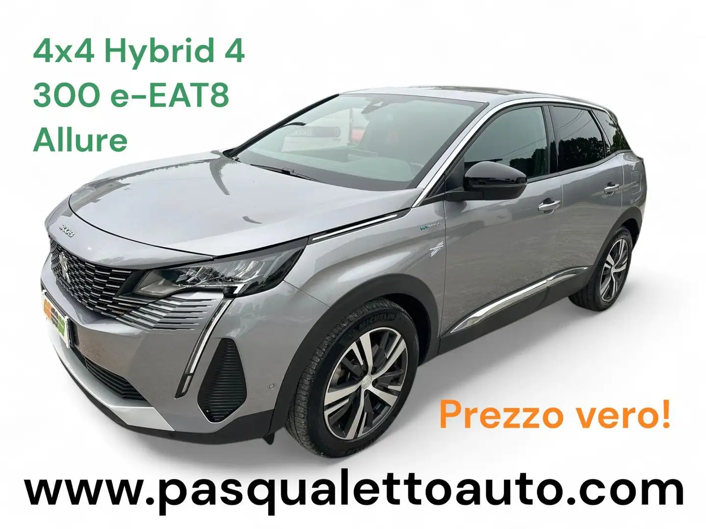 Peugeot 3008 4x4 3008 1.6 hybrid4 phev Allure Pack 300cv e-eat8 Gris - 1