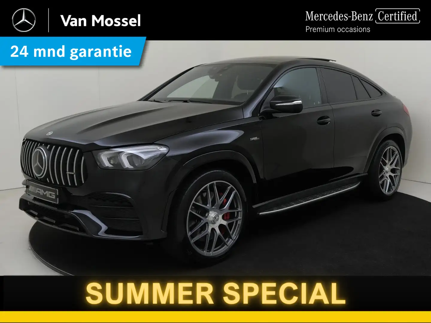 Mercedes-Benz GLE 53 AMG Coupé 4MATIC+ / Stoelverwarming / 360Graden-Camera Zwart - 1