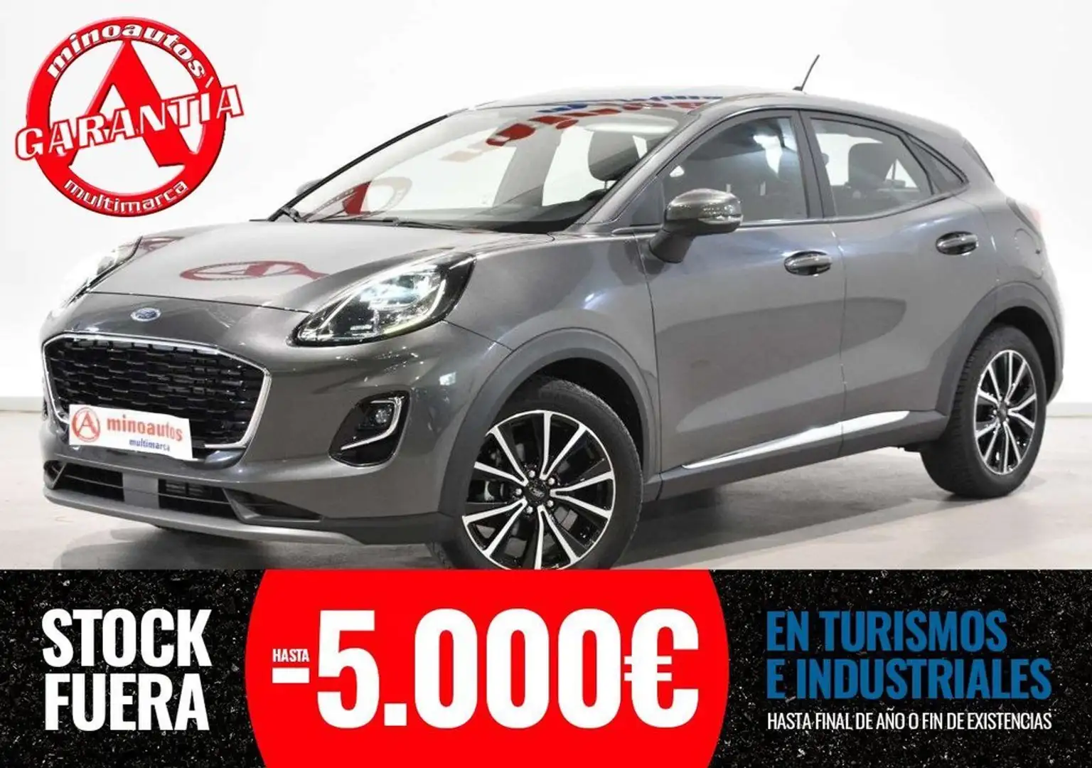 Ford Puma 1.0 EcoBoost MHEV Titanium 125 Gris - 1