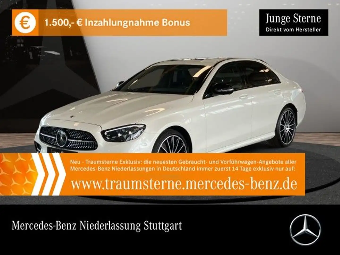 Mercedes-Benz E 450 4M AMG+NIGHT+360+LED+20"+9G bijela - 1