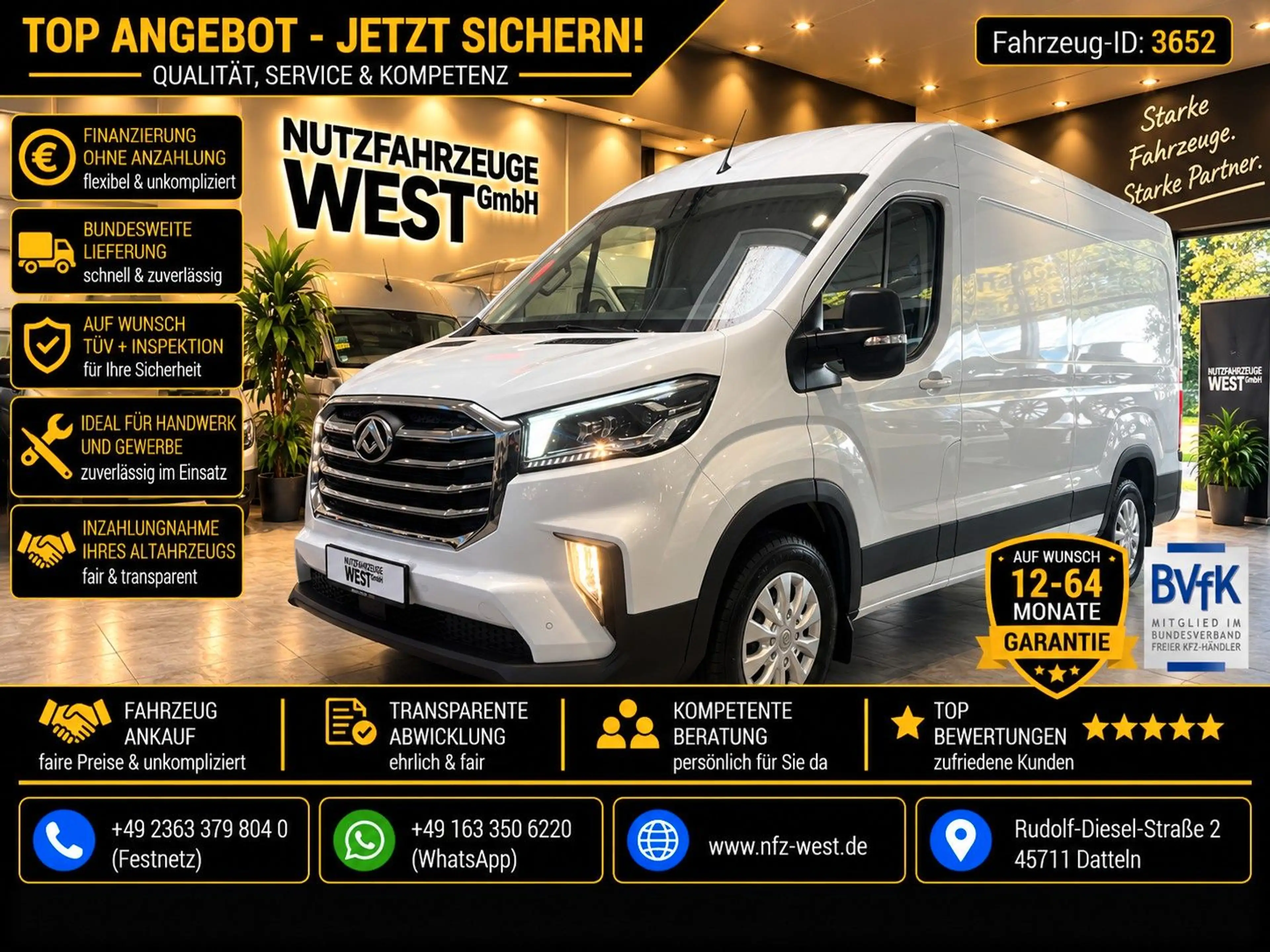 Maxus Deliver 9 2.0 TDCi L3H2 Luxury*Kamera*Garantie*