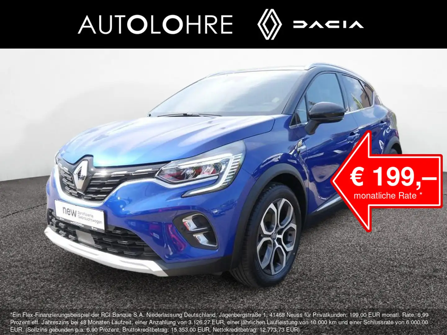 Renault Captur Intens TCe 140 GPF SHZ KAMERA NAVI LED Azul - 1