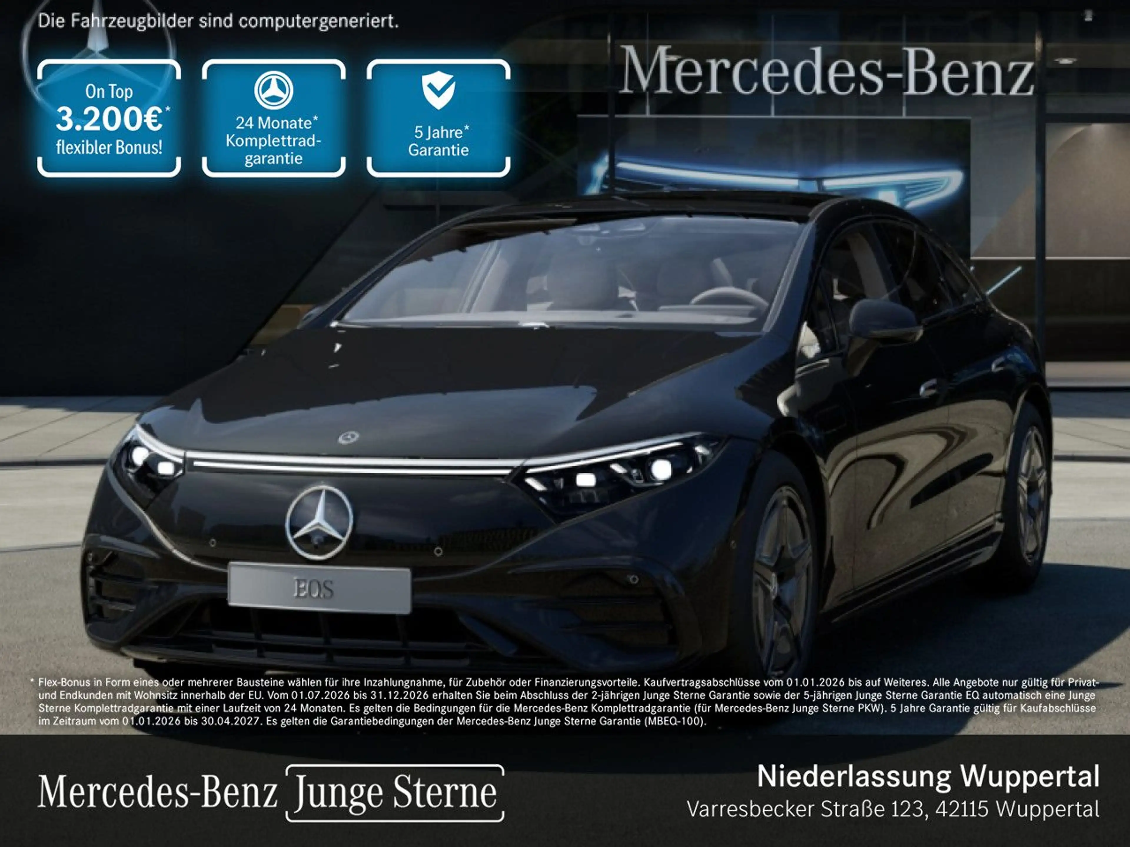 Mercedes-Benz EQS 450 AMG Fahrass WideScreen Airmat Pano Distr.